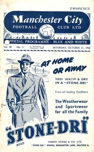 Manchester City v Burnley 1953/54